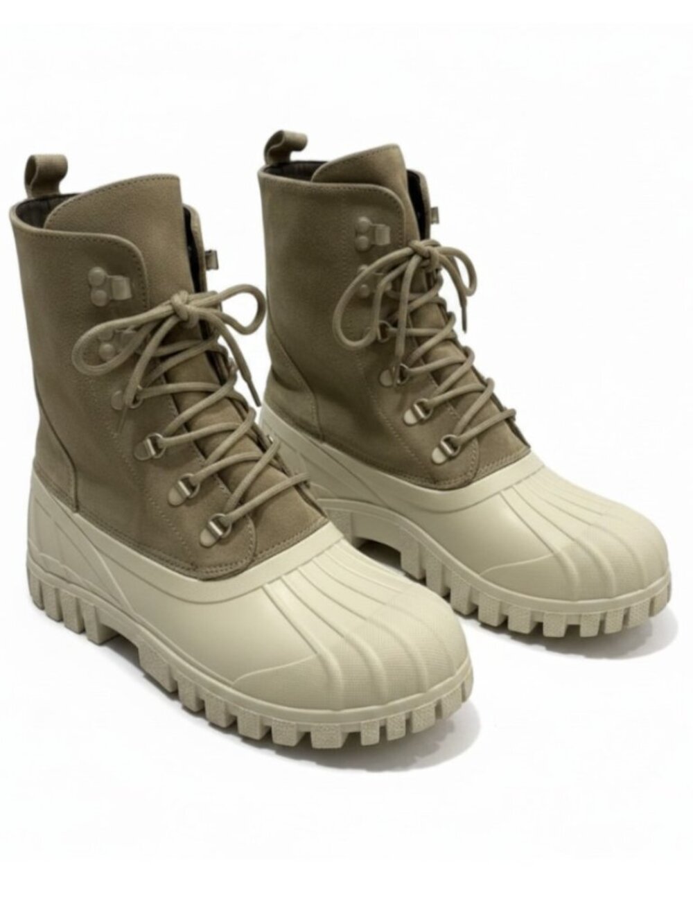 NEW STUTTERHEIM  Men’s Patrol Suede Combat Boots – Size 9 – Cap Toe – Lug Sole